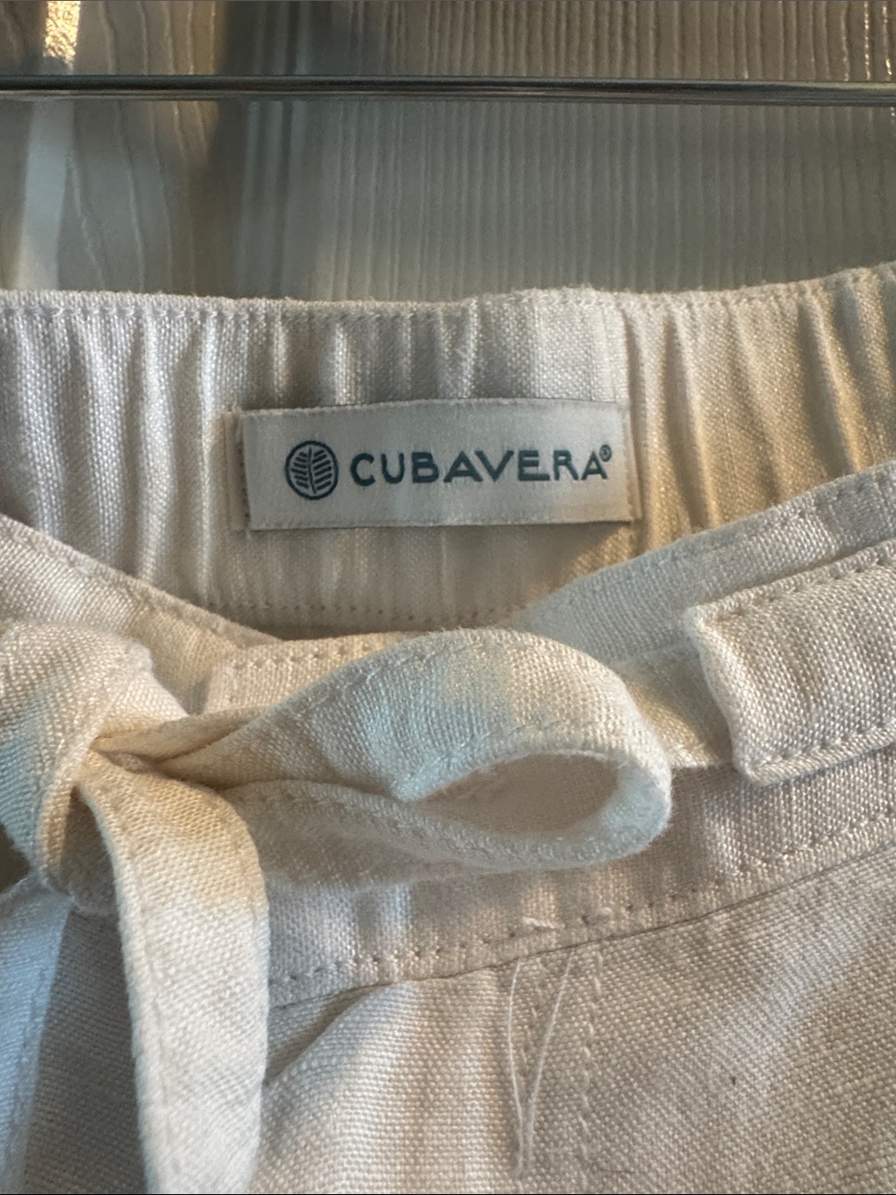 White Drawstring Sweatpants - Picture 2 of 5